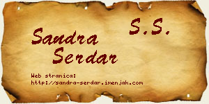 Sandra Serdar vizit kartica